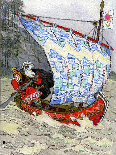 Vainamoinen Builds a Boat